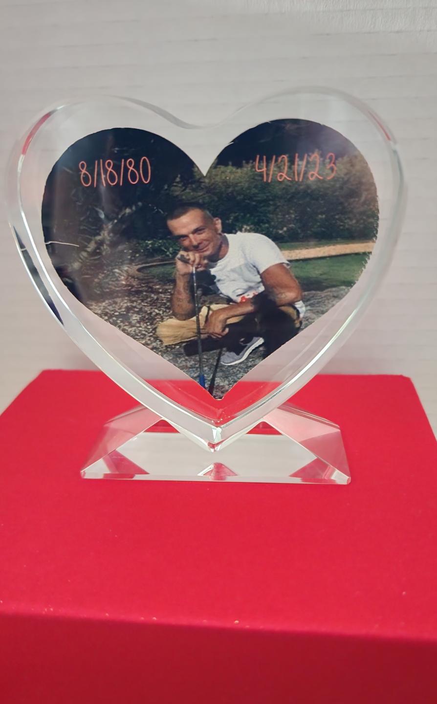 Custom Picture Photo Frame, Award Plaque, Crystal Tabletop Decor