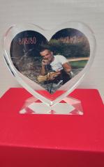 Custom Picture Photo Frame, Award Plaque, Crystal Tabletop Decor