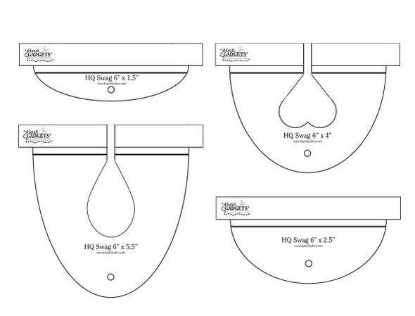 Ruler Set - 6" Swags
