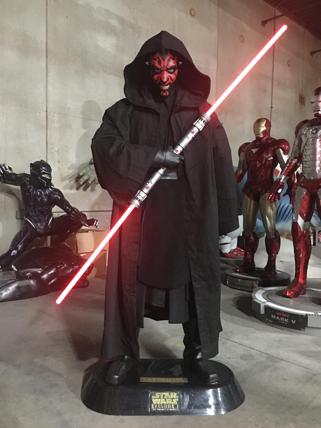 Life Size Star Wars Darth Maul w/ Lightsaber&Robe