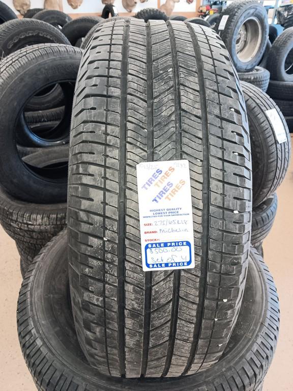275/65R18 Michelin Primacy XC Tires Set of 4
