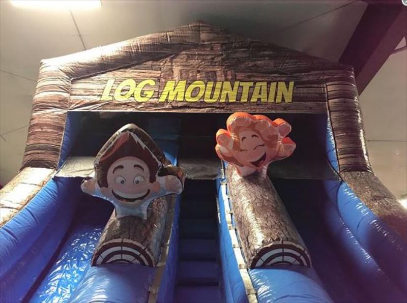 18' Log Mountain Slide Dual Lane (Wet/Dry)