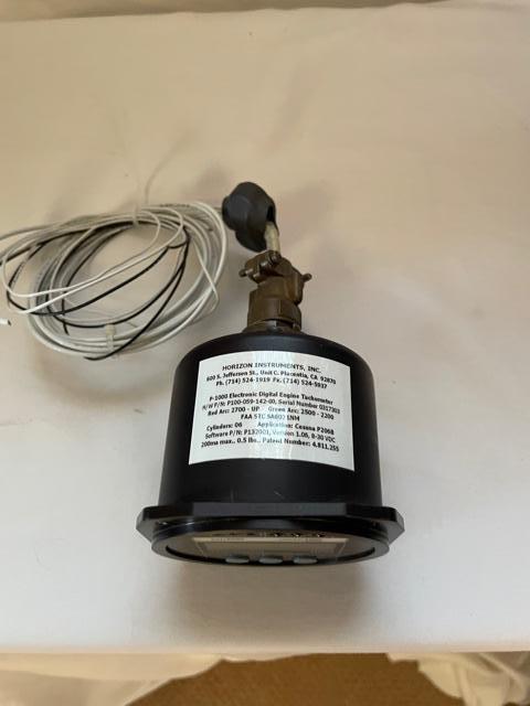 Horizon Instruments P-1000 Digital Engine Tachometer For 6 Cylinder. Used.