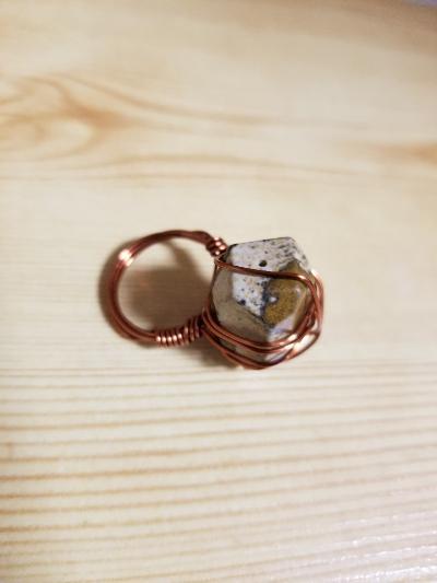 Jasper Copper Ring