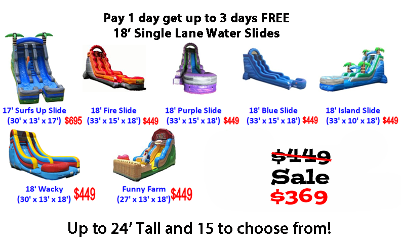18'Wacky Slide (wet/dry)