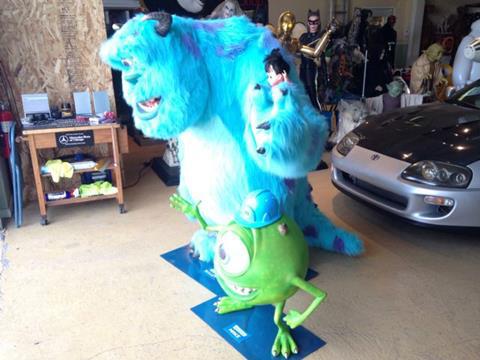 Life Size Monsters Inc Sulley, Mike and Boo