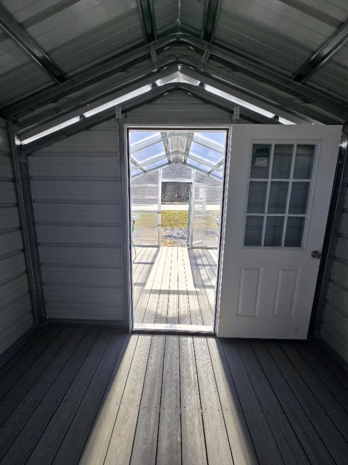 SAVE $117 OFF - ONLY $10,169- 10x20 GREENHOUSE & POTTING SHED - HEAT - WATER / MISTING SYSTEM - TREX FLOOR