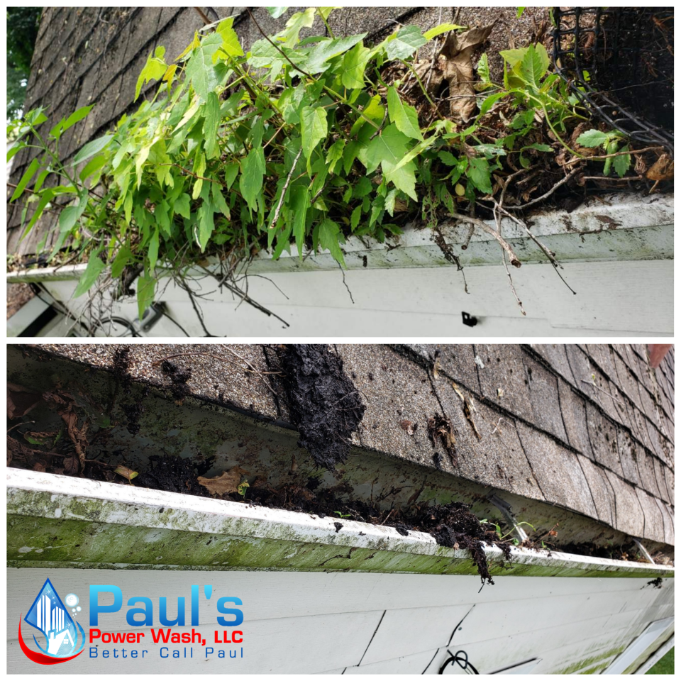 Paul S Power Wash Llc In Washington Court House Oh Gutter Cleaning Brightening