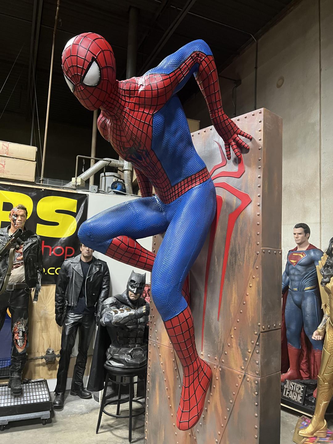 Life Size Marvel Amazing Spiderman 2 with Background Wall