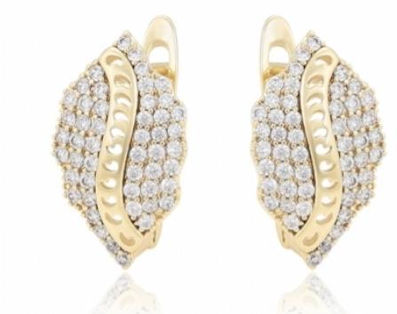 Gold Filled Earrings with Cubic Zirconia