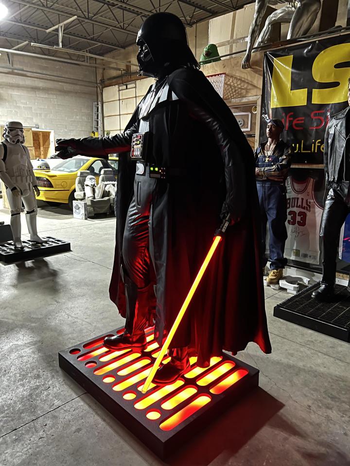 Life Size Star Wars Darth Vader with Lightsaber