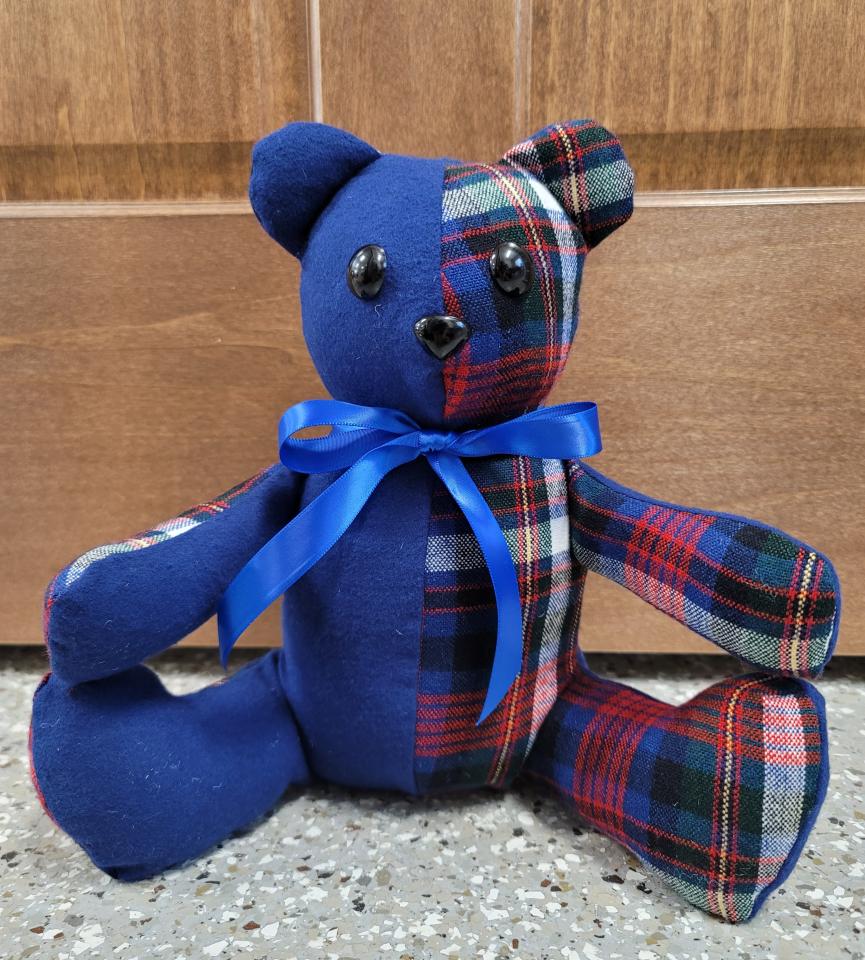 Memory Bear made from Loved Ones Shirts