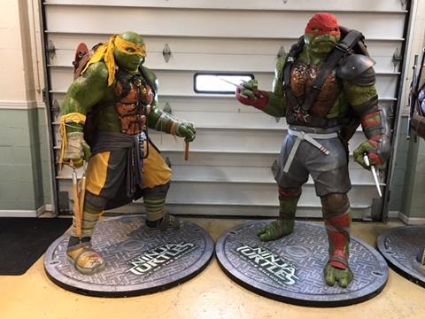 Life Size TMNT Teenage Mutant Ninja Turtles Full Size Paramount Pictures