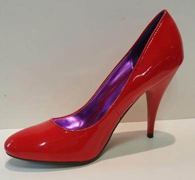 Red Patent Pumps