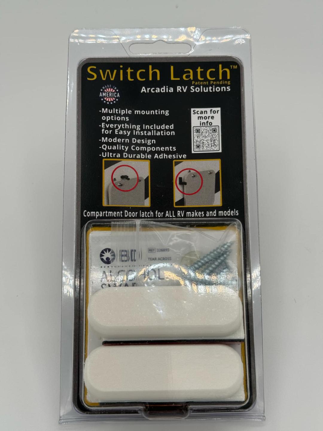 Switch Latch White 2 Pack