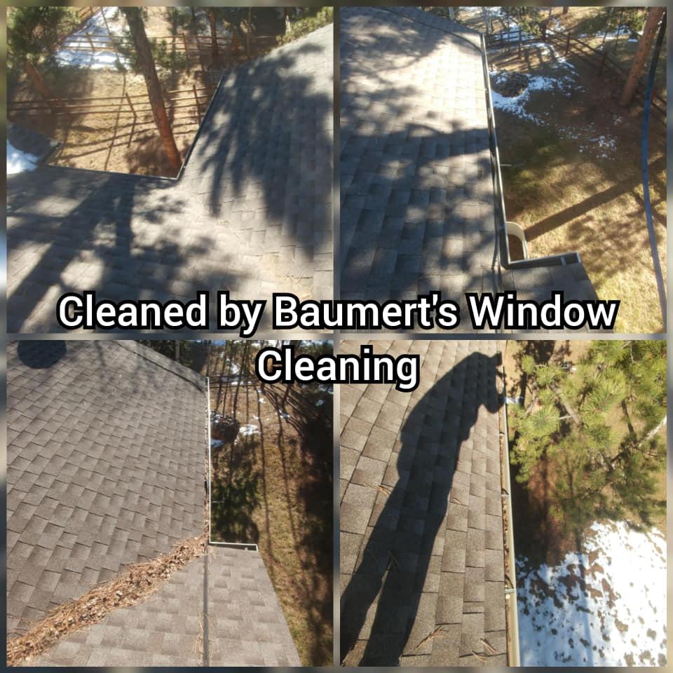 We use low pressure to safely clean any type of roof or siding surface
