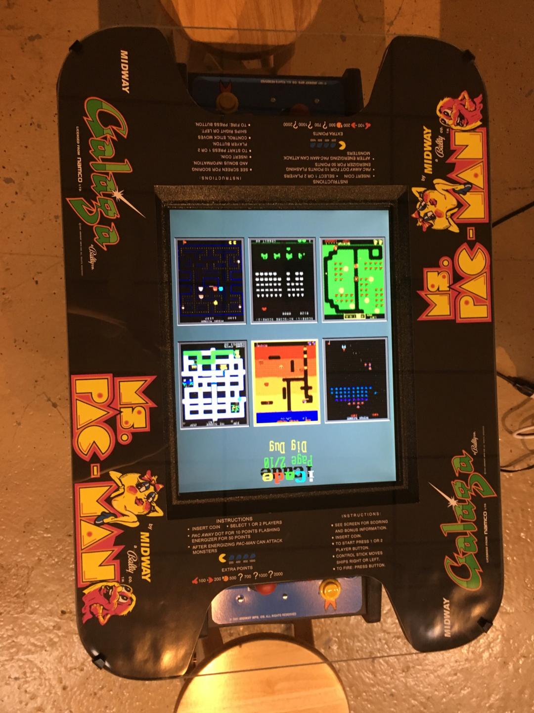 60 in 1 Cocktail Table Arcade Game with Stools