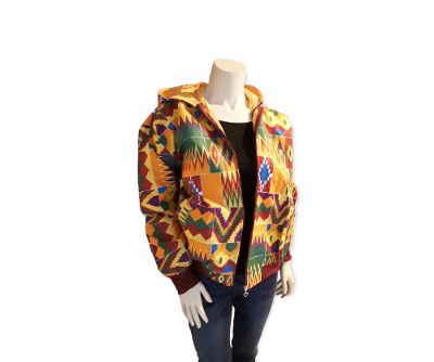 Unisex African Print Bomber Jacket