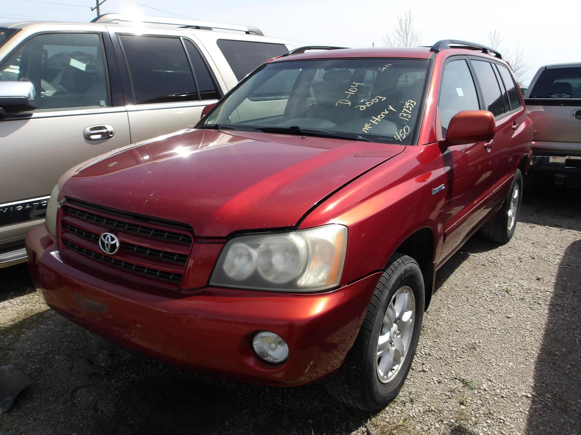 D104 - 2003 Toyota Highlander ** Mechanics Special **