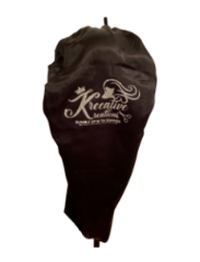 Long Black Satin bonnet