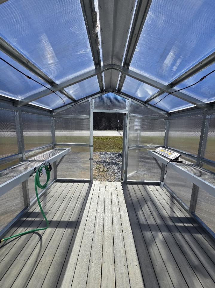 SAVE $117 OFF - ONLY $10,169- 10x20 GREENHOUSE & POTTING SHED - HEAT - WATER / MISTING SYSTEM - TREX FLOOR