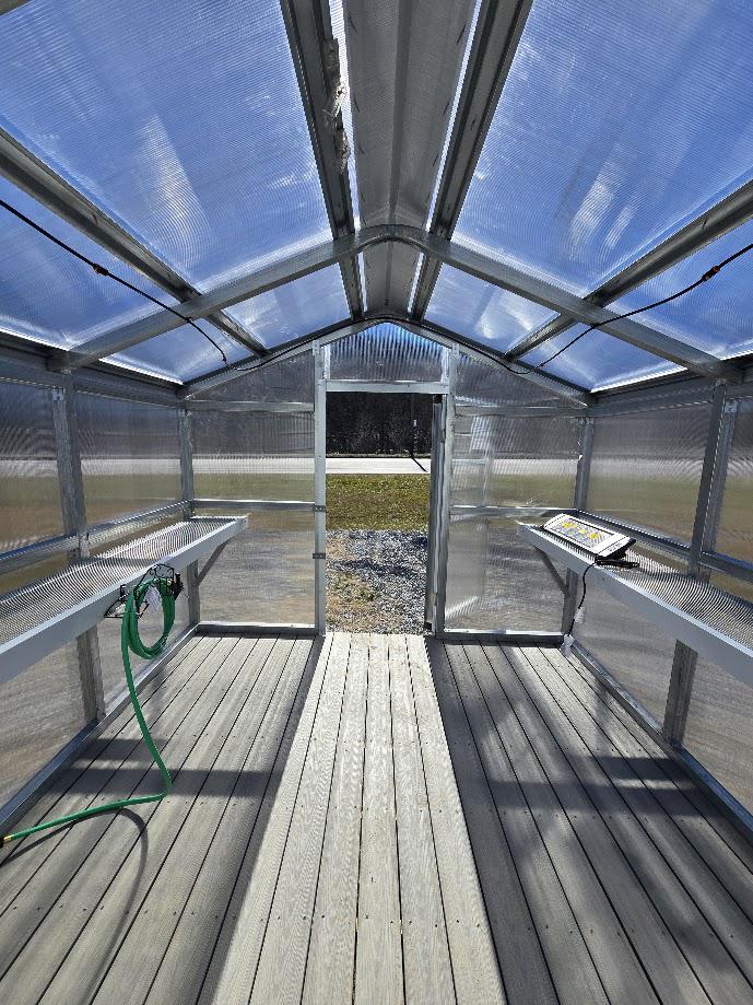SAVE $117 OFF - ONLY $10,169- 10x20 GREENHOUSE & POTTING SHED - HEAT - WATER / MISTING SYSTEM - TREX FLOOR