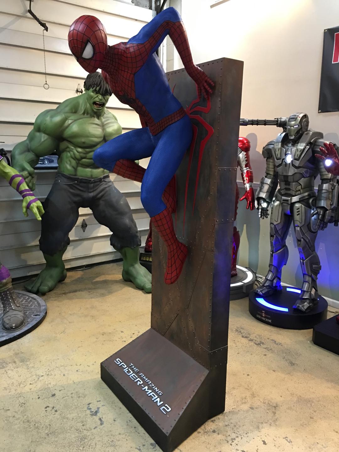 Life Size Marvel Amazing Spiderman 2 with Background Wall