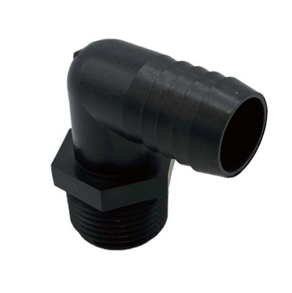 POLY ELBOW 3/4 MPT X 3/4 HOSE BARB