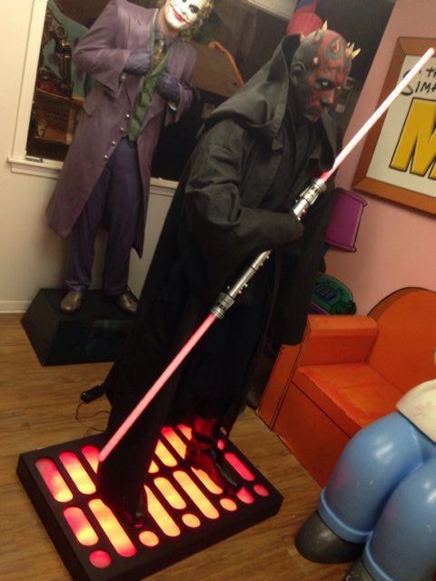 Life Size Custom Star Wars Darth Maul with Base