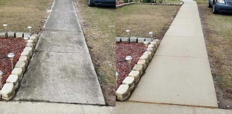 Driveway, Walkway, and Concrete Cleaning
