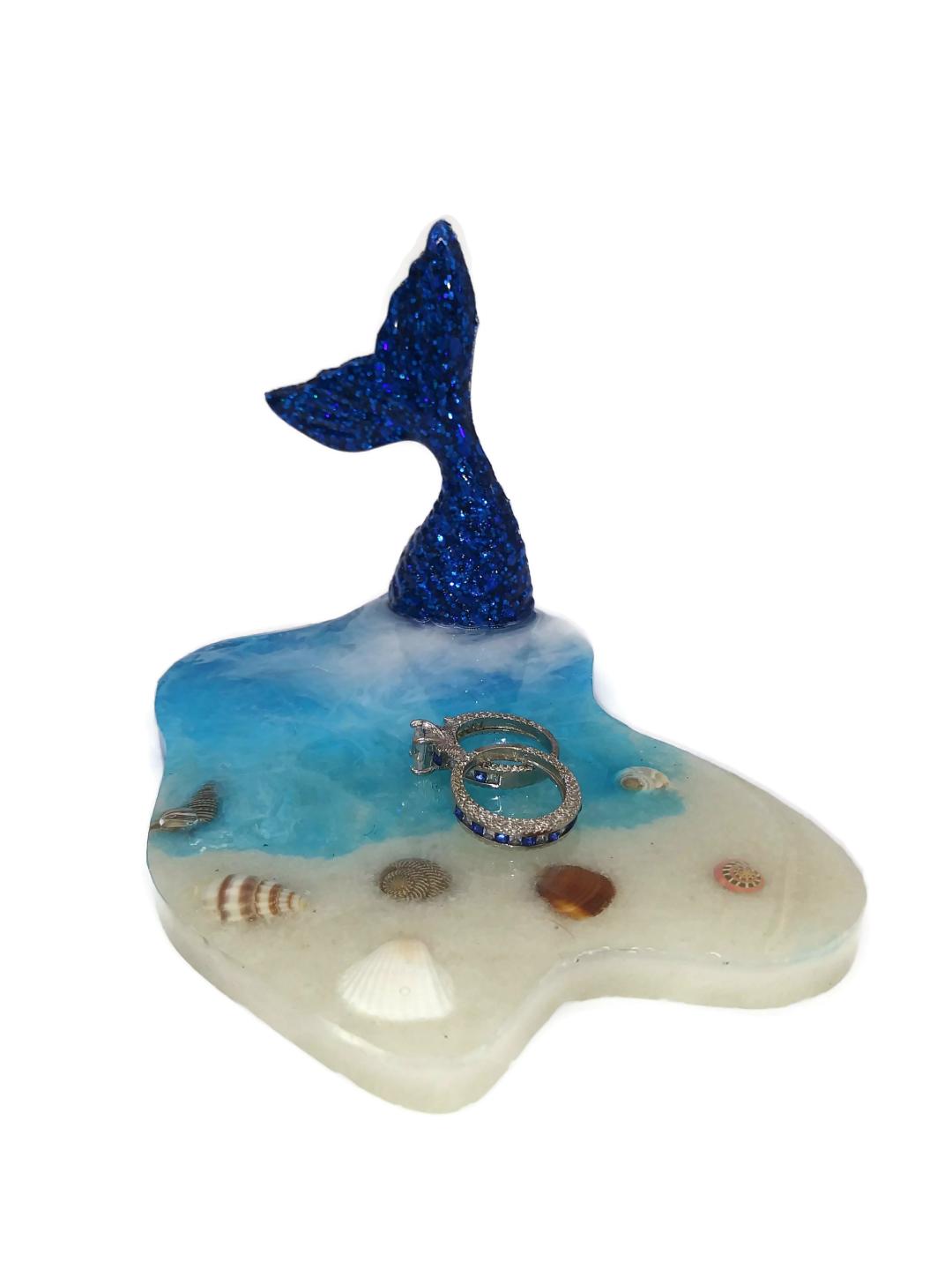 Blue mermaid tail