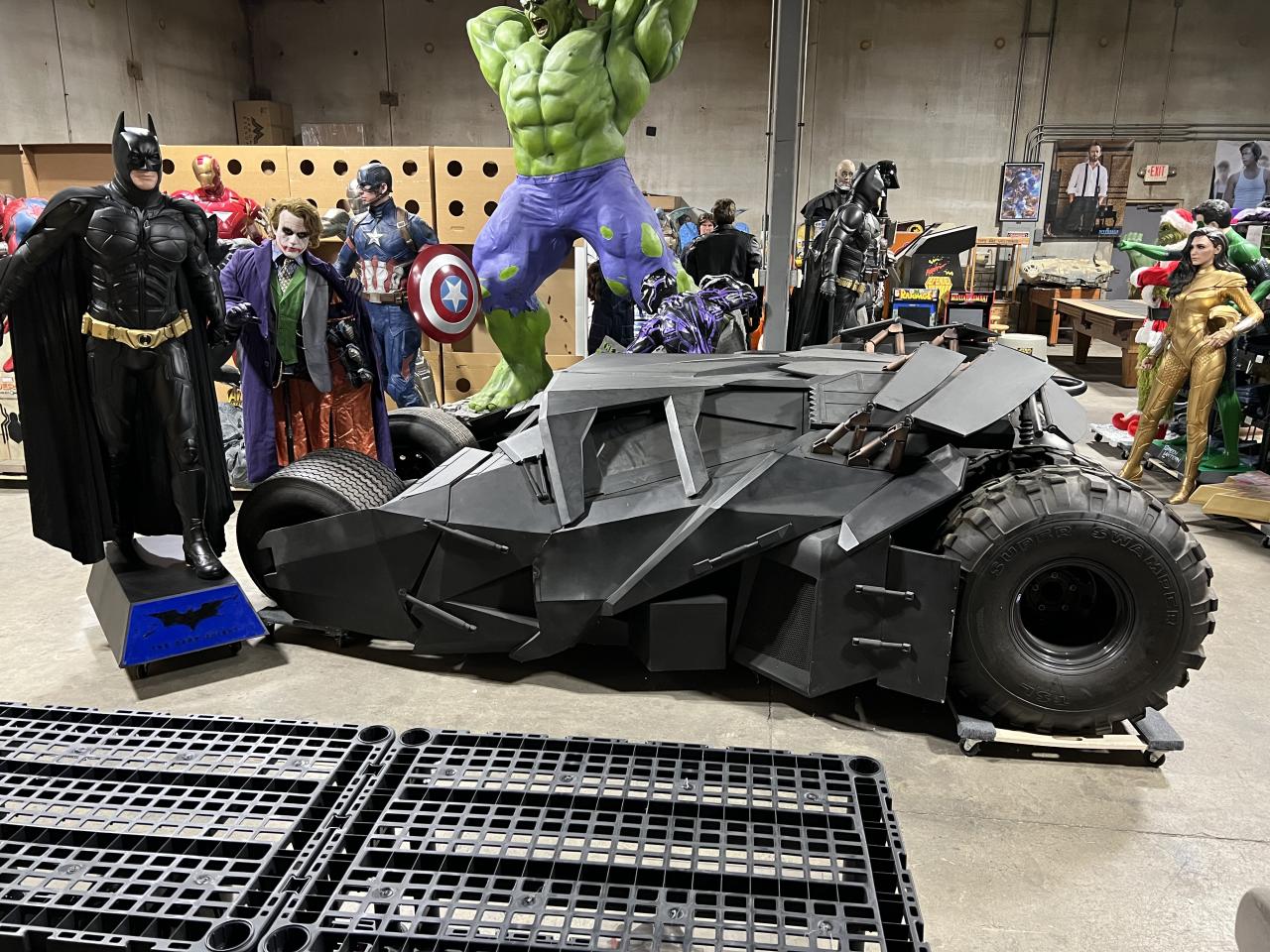 Dark Knight Batman and Batmobile