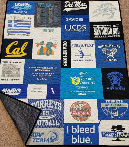 Mosaic T shirt Quilt