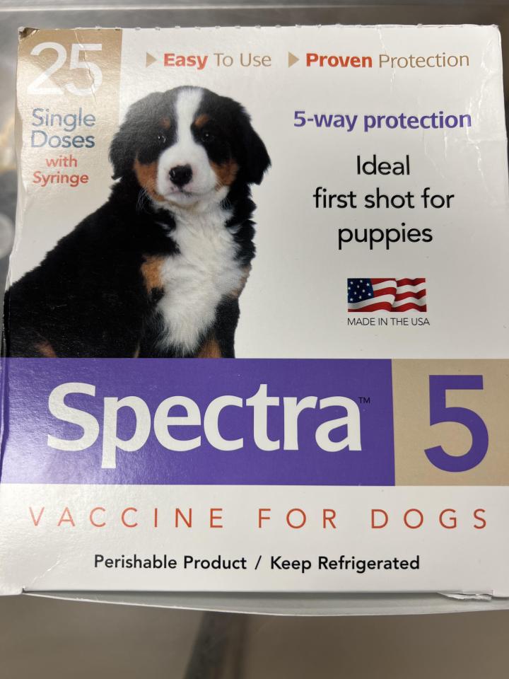 Spectra 5-way protection ideal for 1st shot for puppies