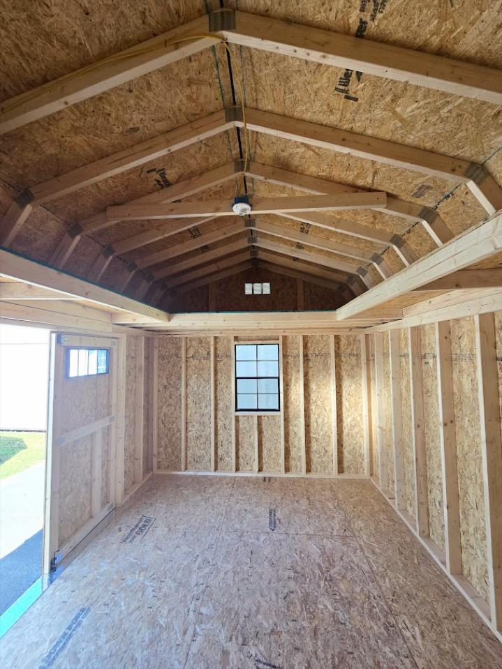 $1,013 off! -10x24 BARN W/DIVIDER WALL/100 AMP ELECT./WORKBENCH & MORE - $9,118 OR $360DOWN & $360/MO - FREE DELIVERY & BLOCKS