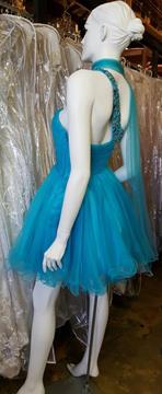 LET'S FASHION TULLE BLUE HOMECOMING DRESS SIZE XS