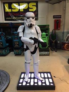 Life Size Star Wars Stormtrooper with Blaster Full Size