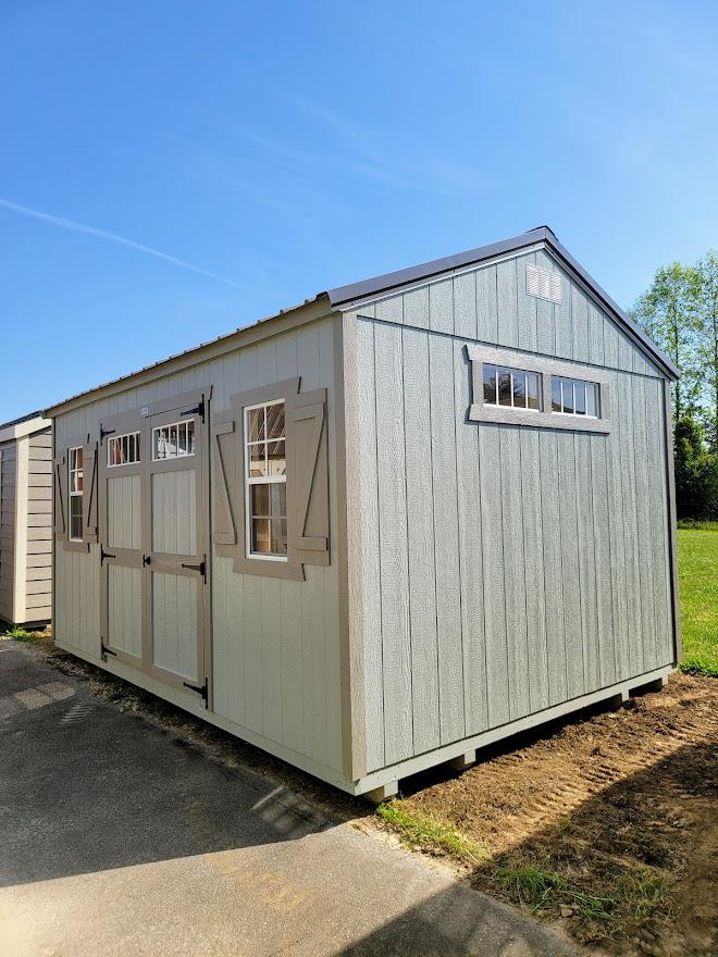 12x16 HIGH WALL UTILITY BUILDING with TONS OF WINDOWS! - 10 YR WARRANTY