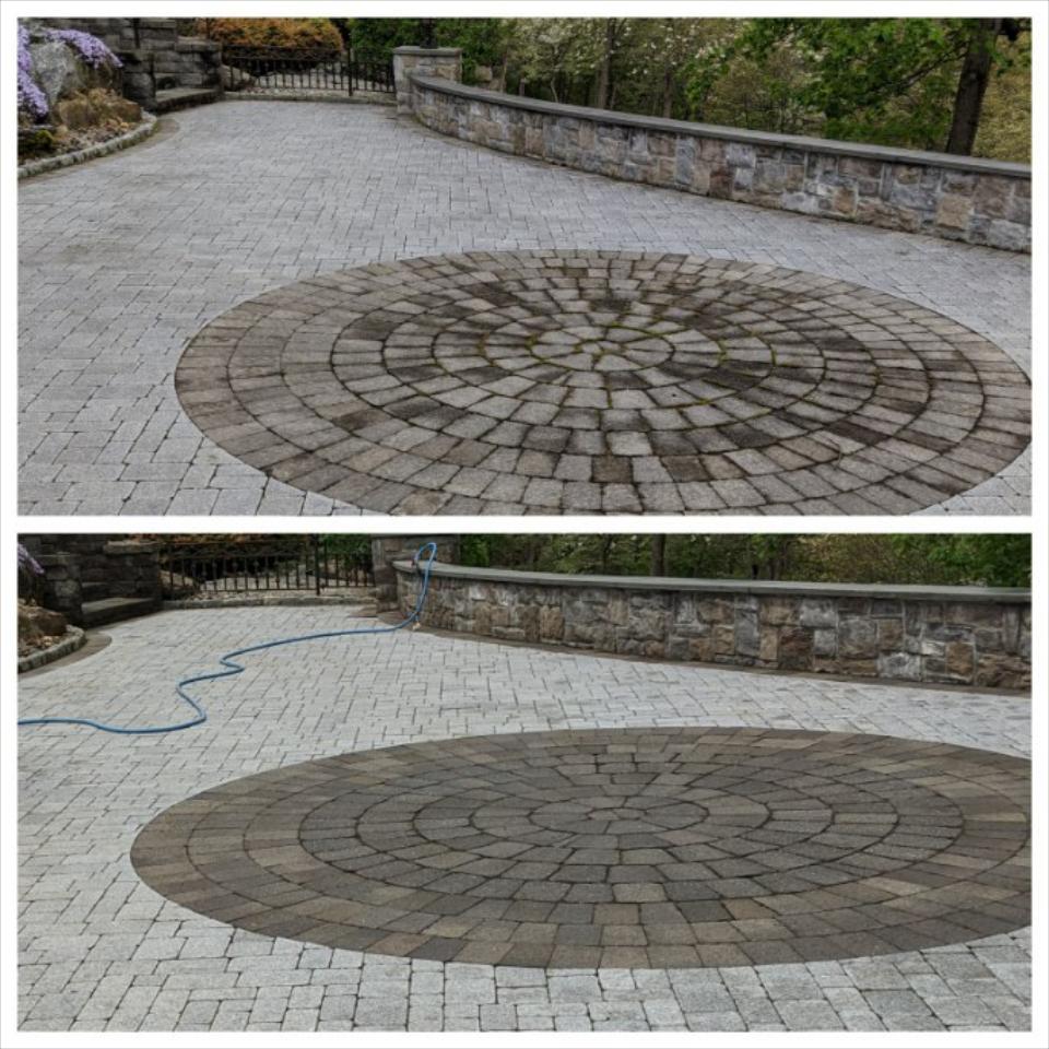 Paver Patio Cleaning and Resanding in Mansfield, NJ