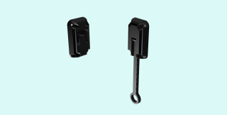 Ring Latch 5" Black
