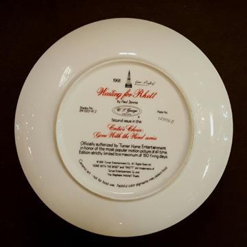 GONE WITH THE WIND PLATE WAITING FOR RHETT