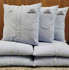 Memory pillow made from Loved Ones Shirts.