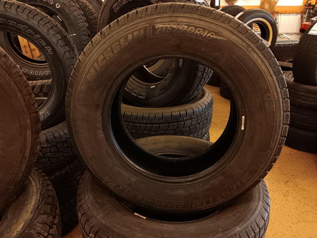 215/70R16 Michelin Defender LTX M/S Tires Set of 4