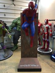 Life Size Marvel Amazing Spiderman 2 with Background Wall