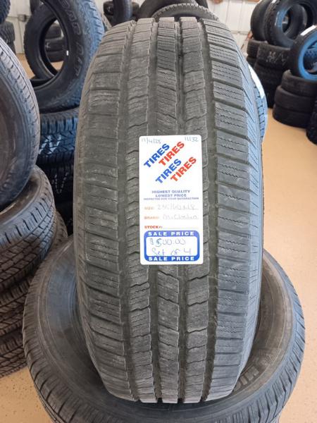 235/60R18 Michelin Defender LT X M/S Tires Set of 4
