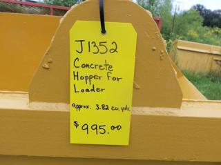 Concrete Hopper 62"x 9' 3.82 cubic yard - Lot # J1352