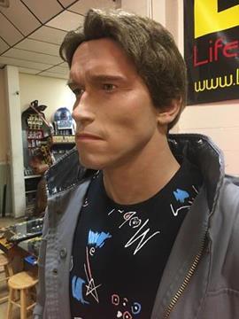 Life Size Terminator Arnold Schwarzenegger Disco Scene