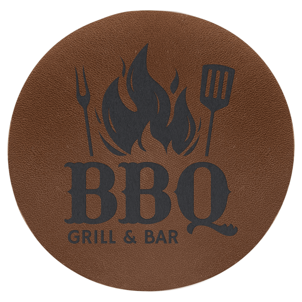 2 1/2" Round Leather Patch