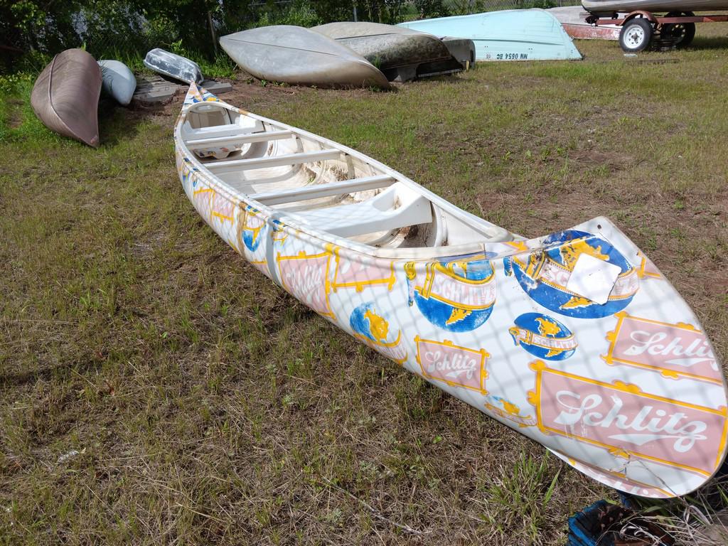 17' Beer Themed Fiberglass Canoe - Item # 4
