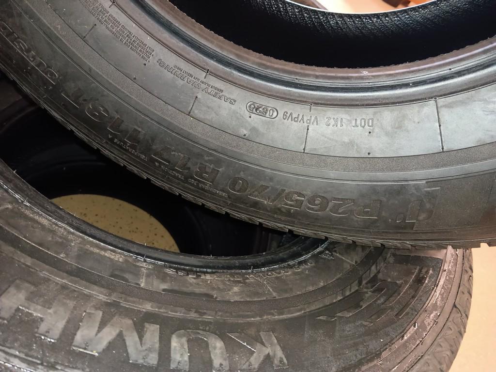 P265/70R17 Kumho Crugen Tires Set of 4